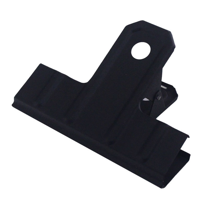 Black iron clip manufacturers wholesale metal clip 43mm53mm67mm77mm89mm110mm120mm long tail clip