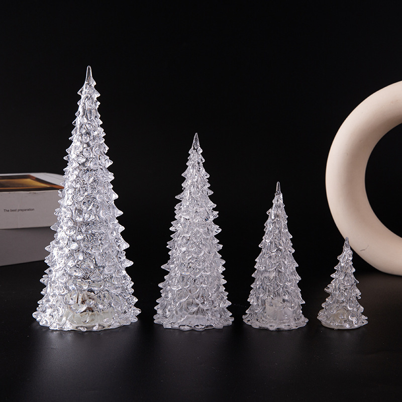 露店リングプラスチック発光玩具七彩アクリルクリスマスツリー小夜灯発光創意誕生日プレゼント|undefined