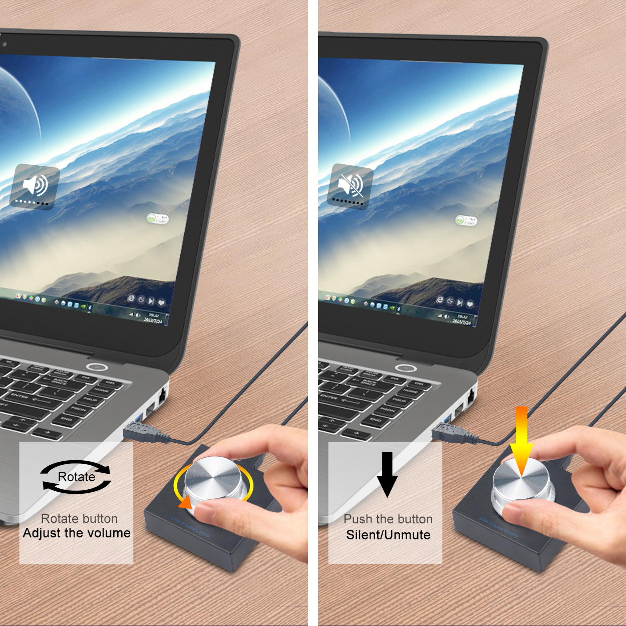 Amex USB computer Volume Controller PC speaker computer audio volume controller