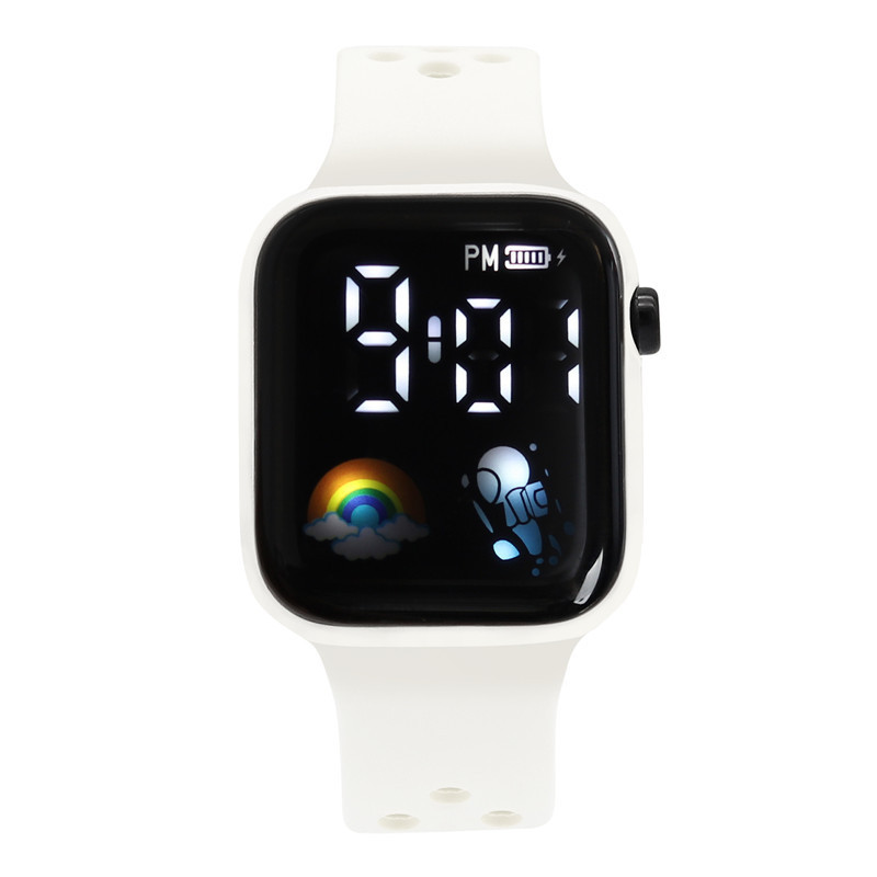 厂家LED电子手表太空人男女学生党ins高颜值时尚防水儿童手表