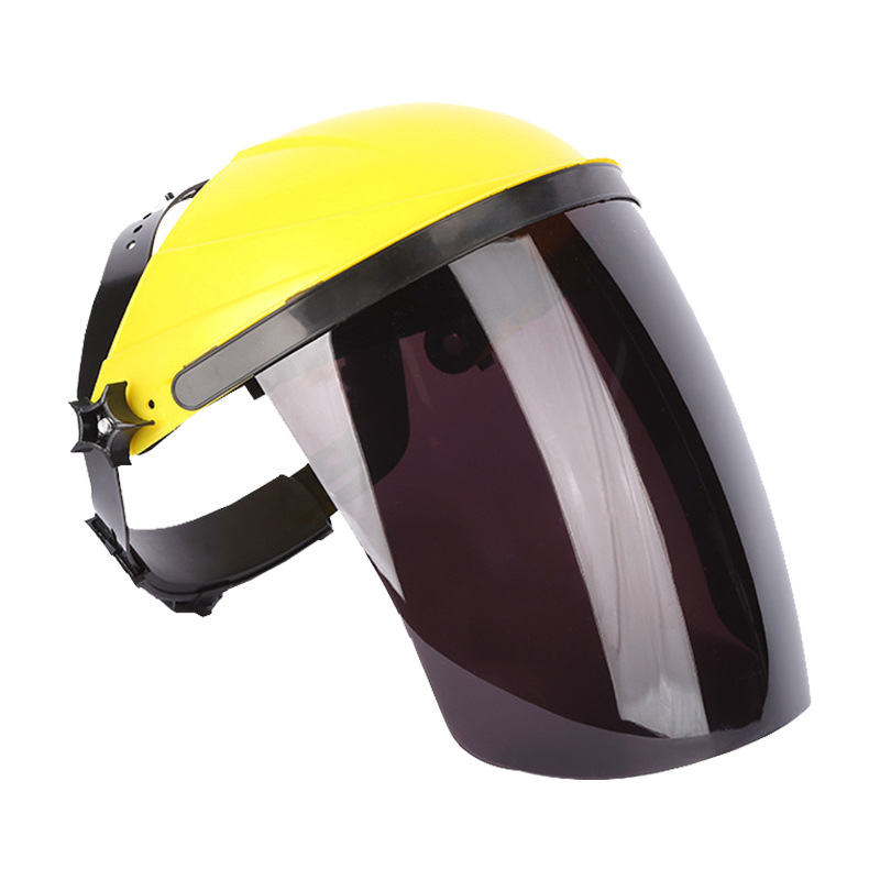 Head-mounted protective mask Lightweight labor protection transparent mask Argon arc welding polishing protective mask Welding mask