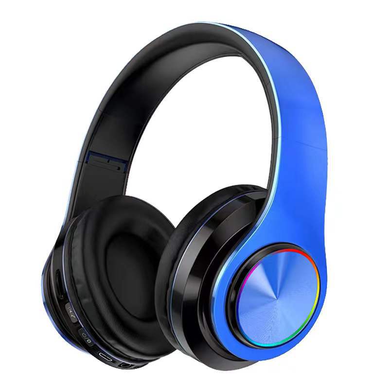 Трансграничная Bluetooth-гарнитура B39 УФ Складная спортивная гарнитура беспроводные наушники светящийся стереозвук