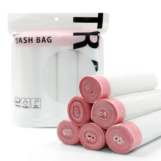Portable Classification Drawstring Garbage Bag Household Disposable Drawstring Thickened Kitchen Bag for Foreign Trade Direct Supply