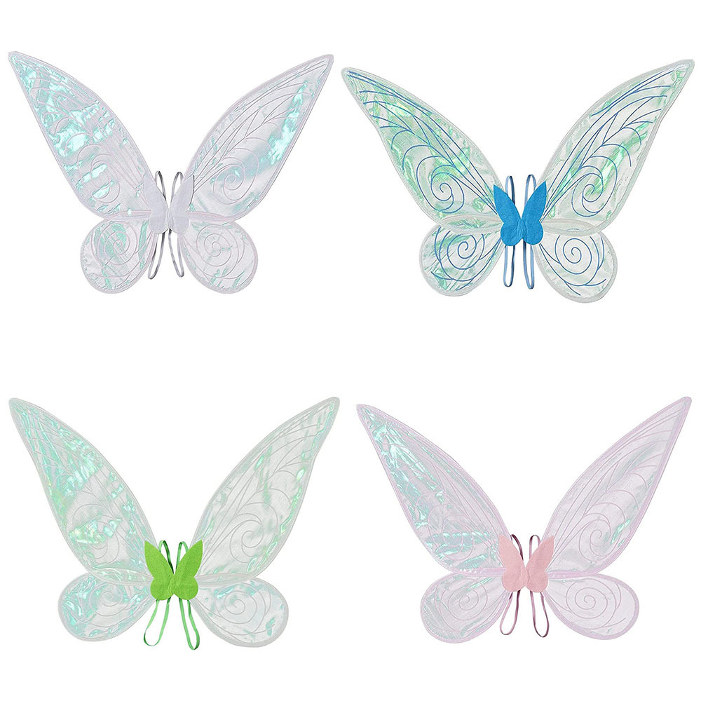 Cross-border explosions snowflake butterfly wings can be folded in half colorful angel wings adult children Festival performance props