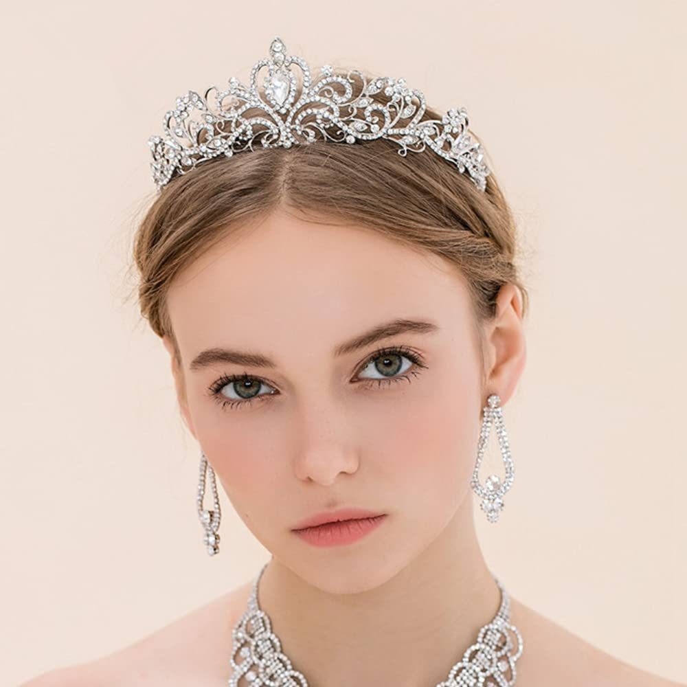 Bridal rhinestone crown exotic headdress Mori temperament hair accessories Women's European and American new stage party Crown
