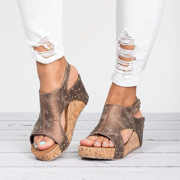 Amazon Roman Sandals Flat Platform Sandals Large Size Cross Border Women's Shoes Overtoe Women's Spot Sandals Women