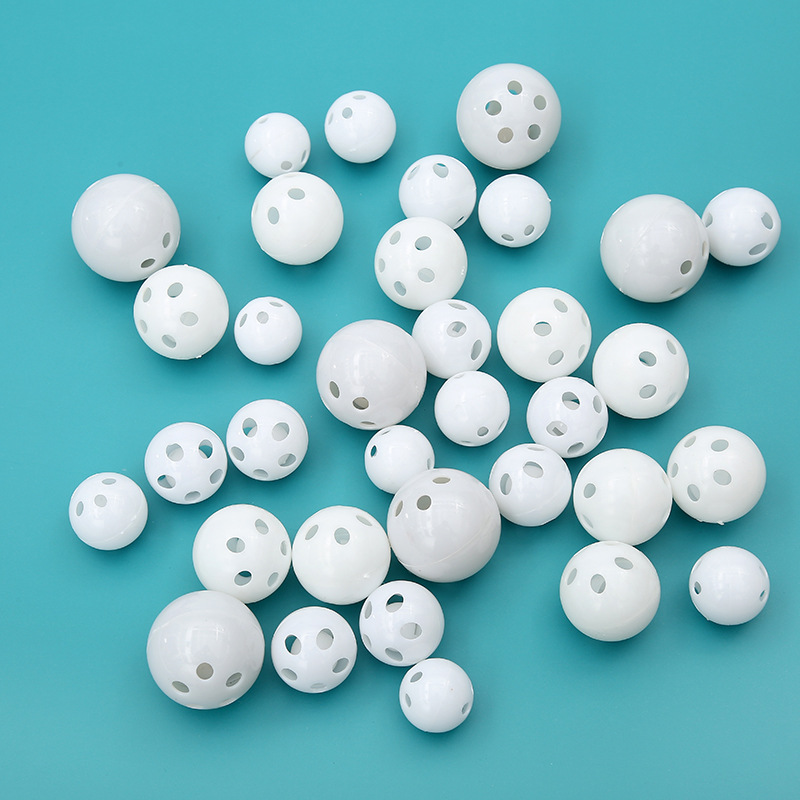 Factory wholesale plastic toy ball hole ball indoor practice ball hole plastic white ball toy ball a variety of optional