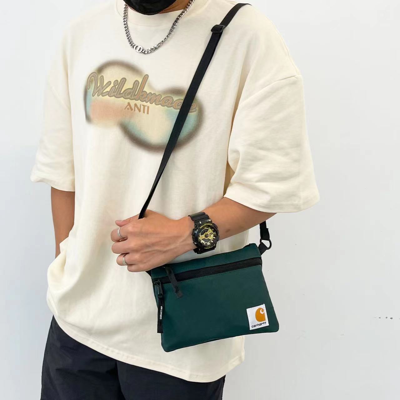 2022 New car h Carhart string mobile phone bag nylon cloth shoulder slung casual small square bag