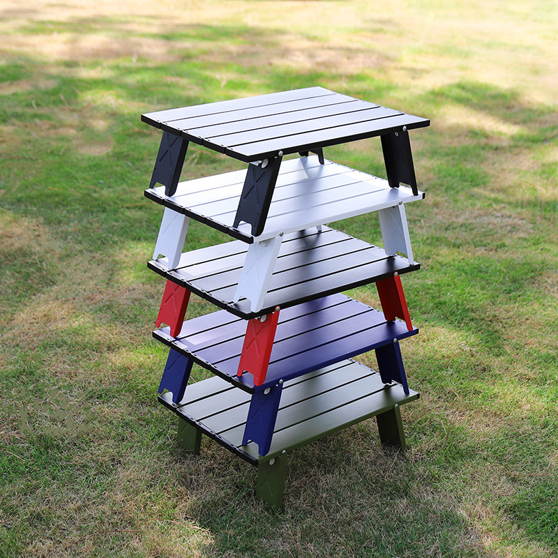 Outdoor ultra-light portable mini aluminum alloy table super small folding leisure table tent camping table tea table tea table