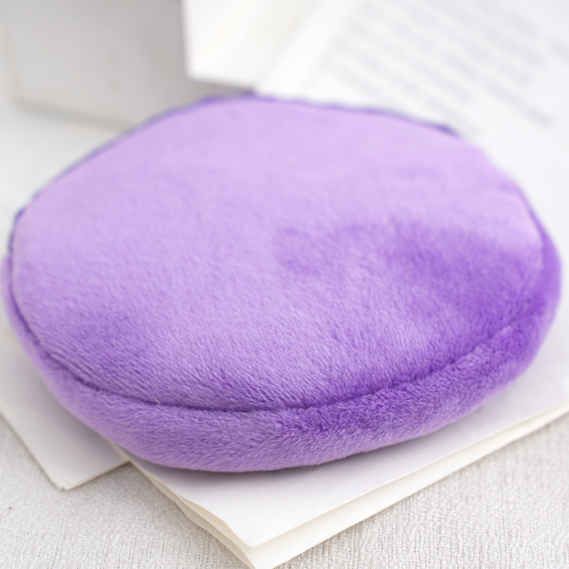 Creative round mini bag children's plush coin purse coin bag earphone storage bag women's multi-color clutch wholesale