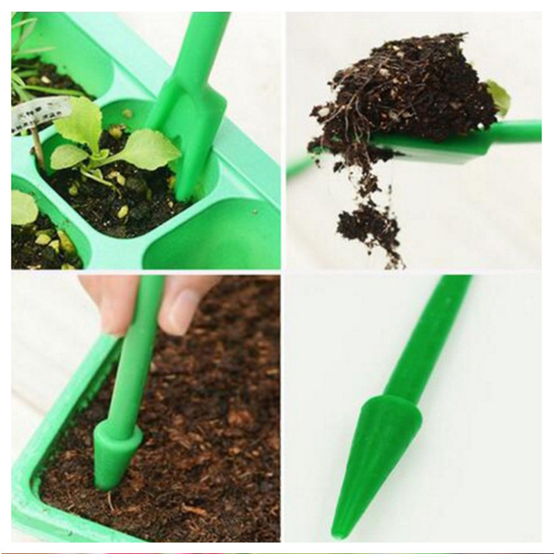 Cross-border hot-selling succulent seedling gardening tools seedling lifting device seedling digging device seedling digging hole two-piece set