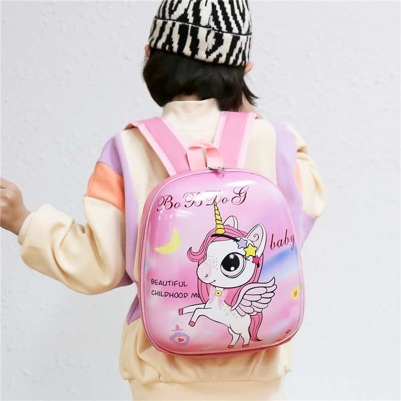 Children's backpack 2023 Summer new cartoon animal eggshell backpack kindergarten schoolbag wholesale baby accessories bag