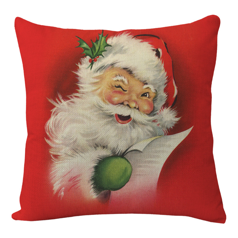 Cross-border hot selling linen new pillow Halloween pillow cover Christmas series sofa car pillow pillow pillow cover
