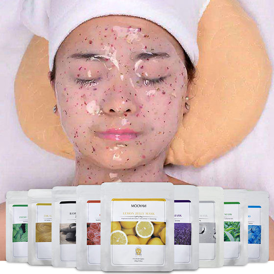 Jelly crystal mask powder hydrating repair rose petals soft film powder 100g beauty salon bagged jelly mask powder