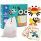 Montessori Animal Intelligence Puzzle Tangram Children Boys Girls Early Education Wooden Educational Toys Gift Building Blocks