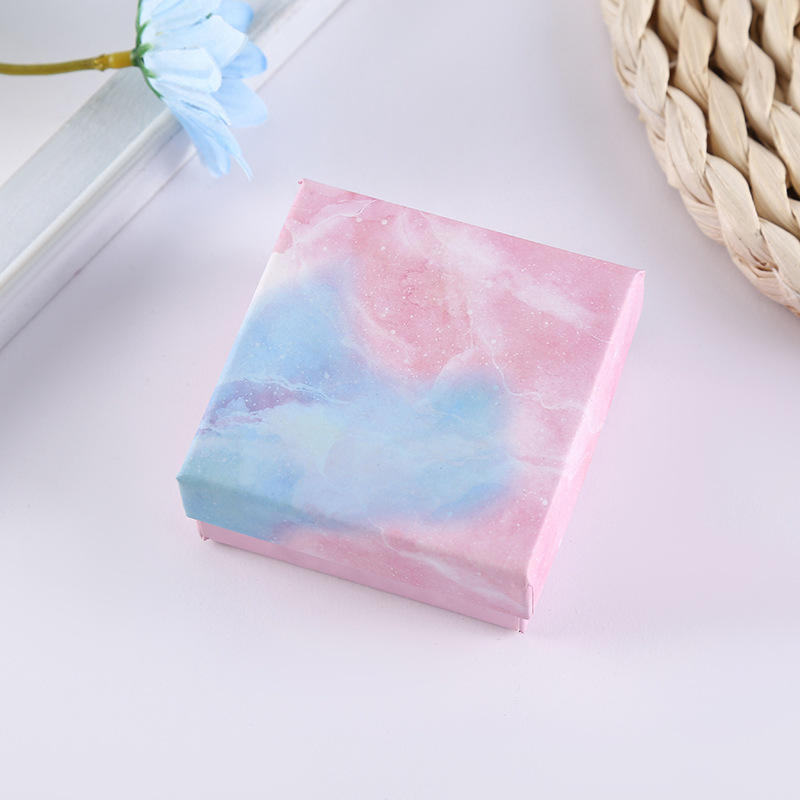 Wholesale New gradient color necklace ring earrings bracelet heaven and earth cover packaging box gift box jewelry box
