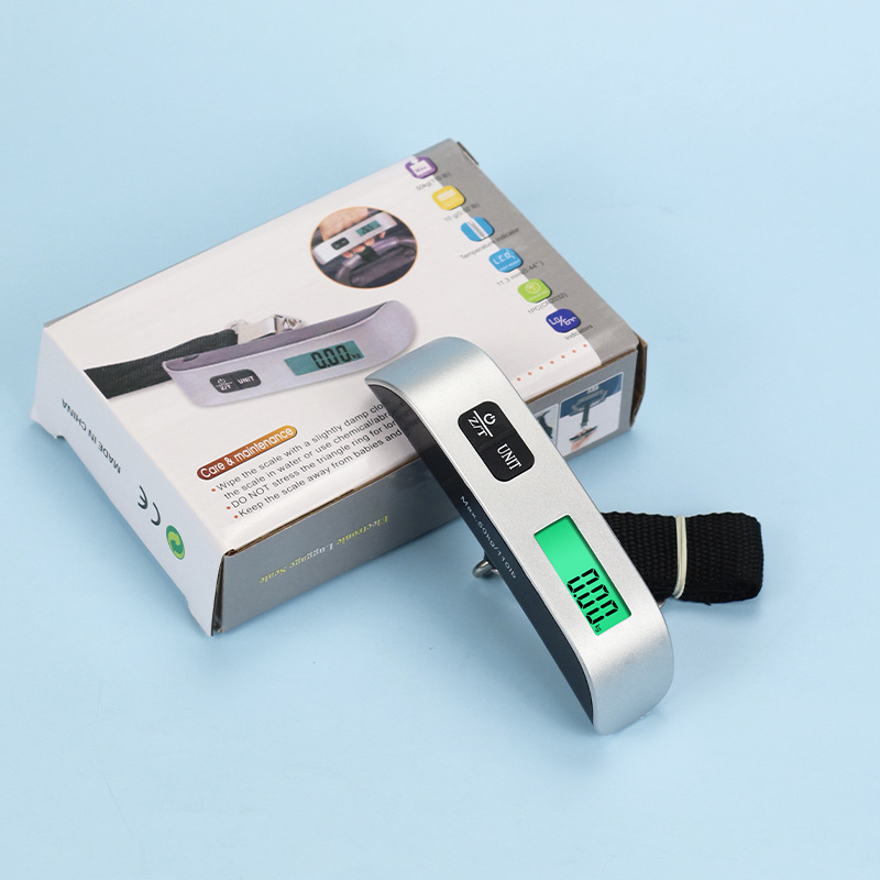 Small Handheld Scale Portable Electronic Handheld Scale Selling Vegetable Luggage Scale Hook Weighing Mini Portable Electronic Scale