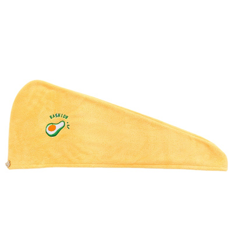 Factory wholesale coral fleece dry hair cap double thick shampoo wrap head absorbent embroidery triangle cap a generation of hair