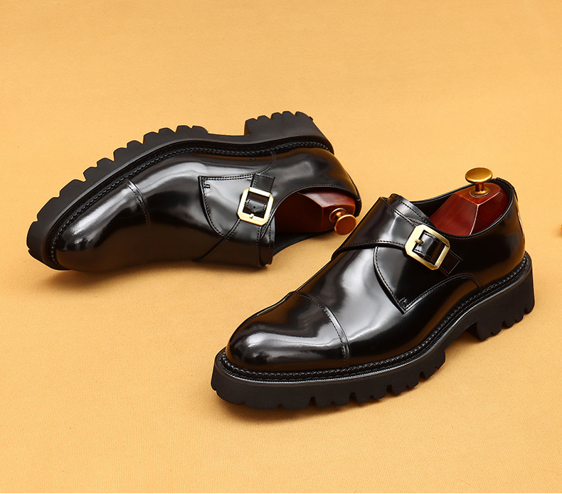 Heißer verkauf high-grade patent leder glänzend leder schuhe männer schaffell innen leder drei-joint dicken sohlen formale tragen Mengke schuhe_voghion.com