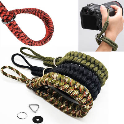 Cross-border Hot Sale Camera Wrist Strap Portable Ring Buckle Wrist Strap Umbrella Rope Woven Bracelet for Canon Sony Machine