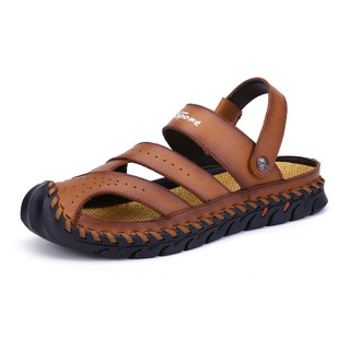 Summer Cross-border plus size Outdoor Men's Baotou Casual Beach Leather Sandals Cross-country Climbing Sandals