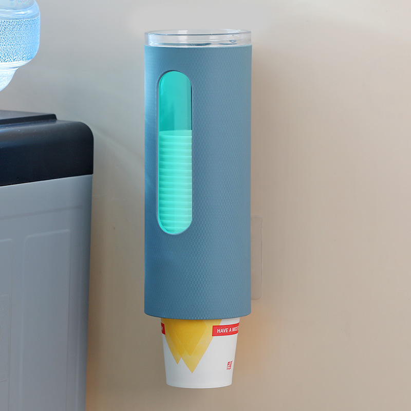 Office Paper Cup Holder Automatic Cup Picker Water Dispenser Punch-Free Dustproof Disposable Paper Cup Plastic Cup Storage Box