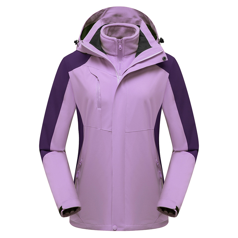 New waterproof outdoor assault clothing wholesale three-in-one work clothes men's and women's thick warm coat two-piece set