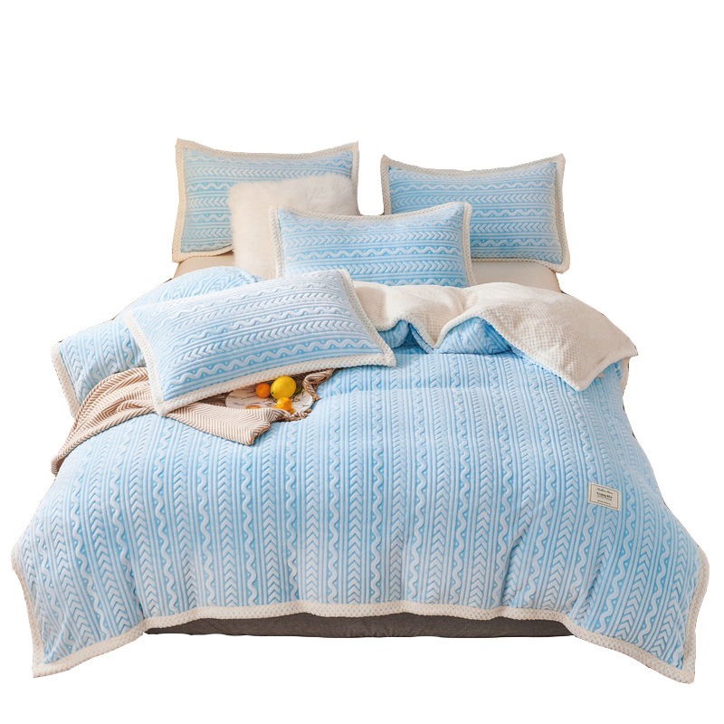 Winter thickened coral blanket quilt spring and autumn bed single double flannel blanket student dormitory small blanket wholesale