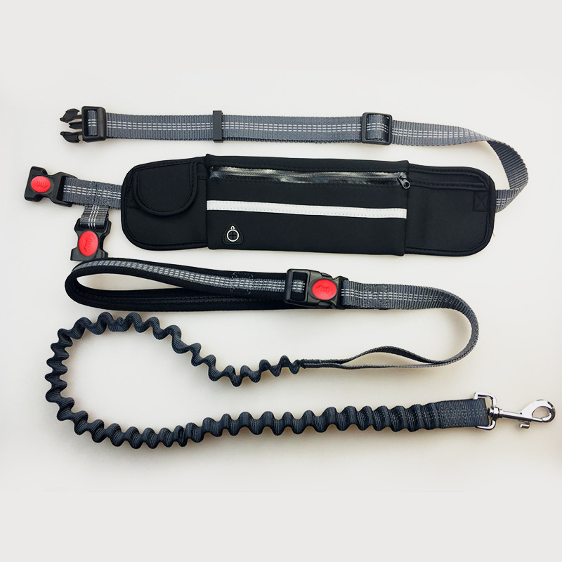 Pet Supplies Amazon Pet Running Leash Portable Waist Bag Full Function Dog Leash Leash