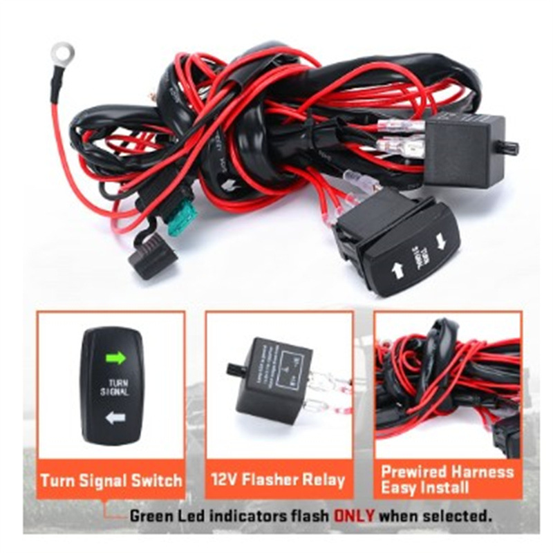 Cross-border hot sale universal ATV/UTV turn signal Kit Horn flash relay car modification kit