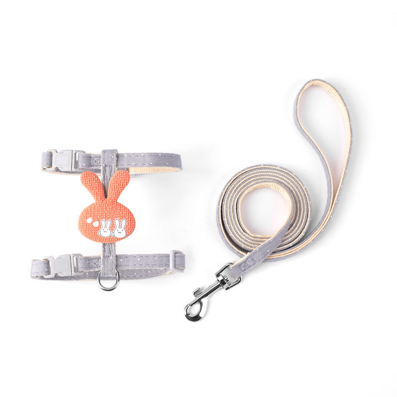 New Cat I-shaped traction rope out traction belt cat chain anti-break off I-shaped cat chest strap cartoon cat rope