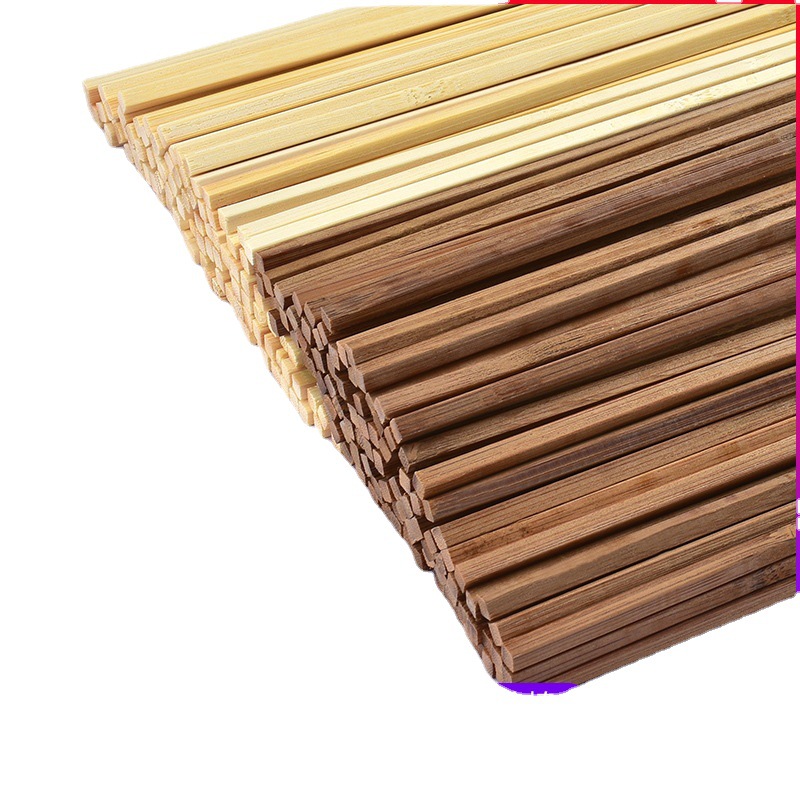 Building model DIY hand carbonized square bamboo stick square bamboo bar