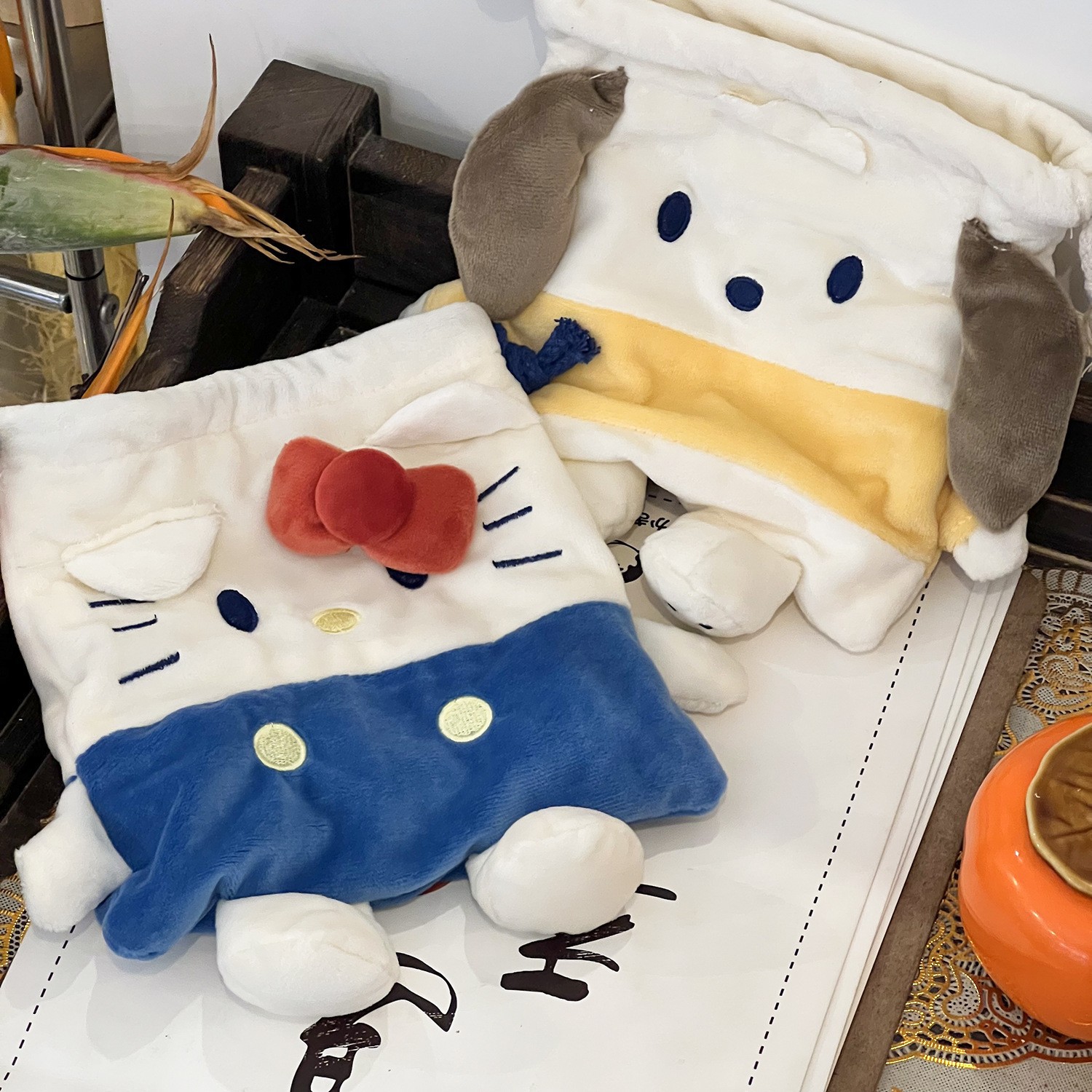 Cute Ins Bunny Embroidered Belted Pocket Portable Makeup Small Bag Exquisite Practical Affordable Storage Bag