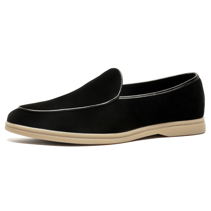 Spring 2024 New Loafers Slip-on Doug Shoes European and American Foreign Trade Cross-border Amazon Large Size Men's Shoes