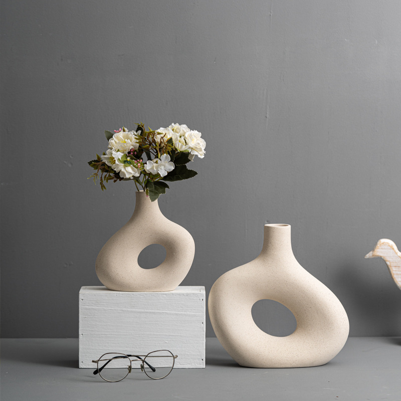Mordison sample room props wholesale creative high-end living room display cabinet decoration accessories ceramic vase