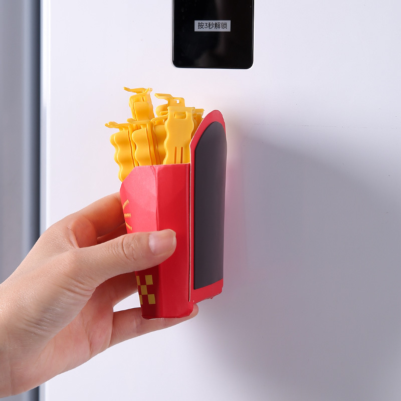 Sealing clip refrigerator magnet bar sealing clip moisture-proof fresh-keeping clip food bag seasoning storage French fries clip wholesale