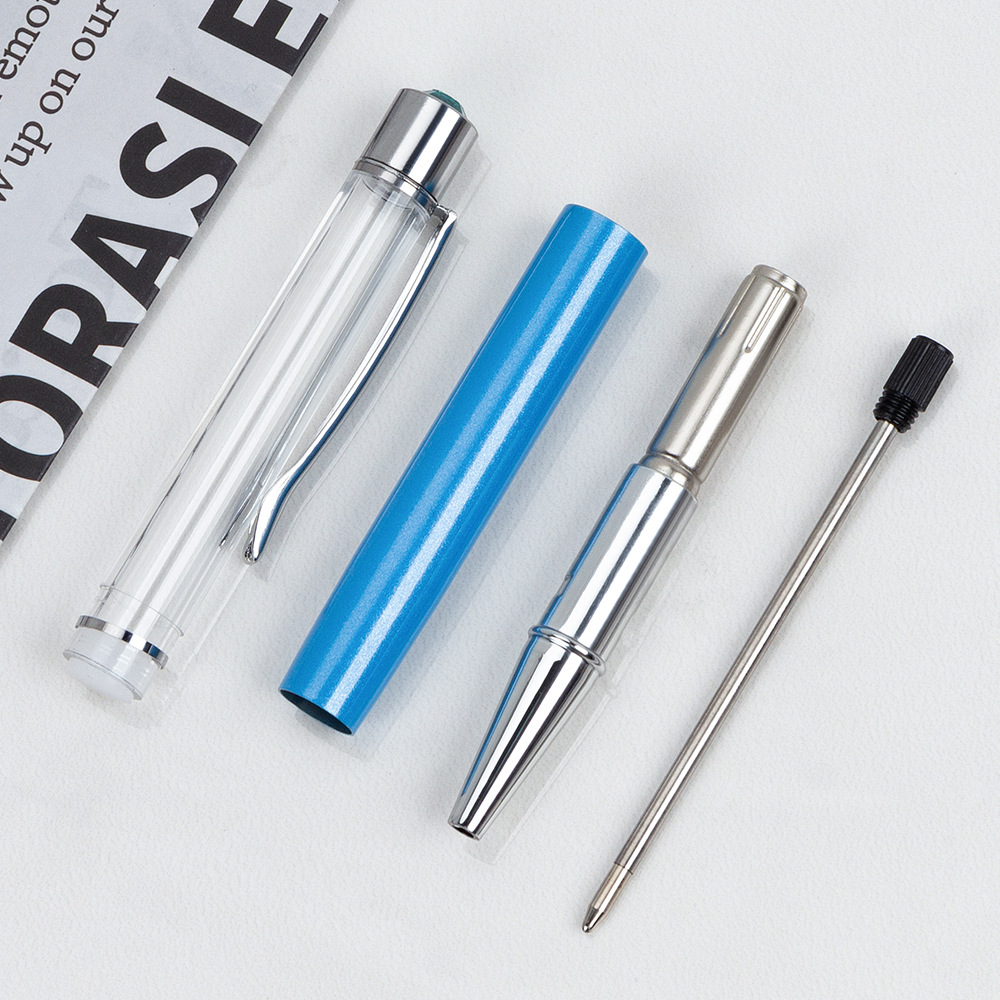 Metal hand-made round bead colored diamond fashion Crystal float sequin oil diy hand-made top drill hollow rod quicksand pen