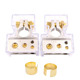 Mixed color gold ring