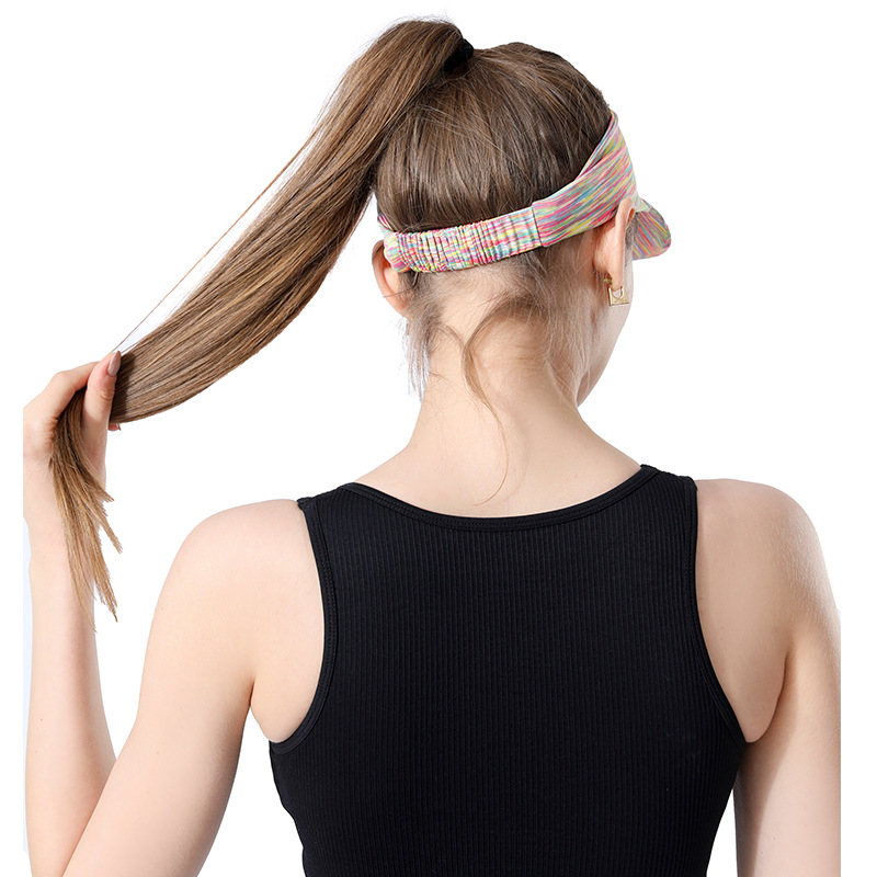 New cross-border hot-selling sunscreen running cap sports Outdoor Women's bundle sweat guide breathable portable sun hat
