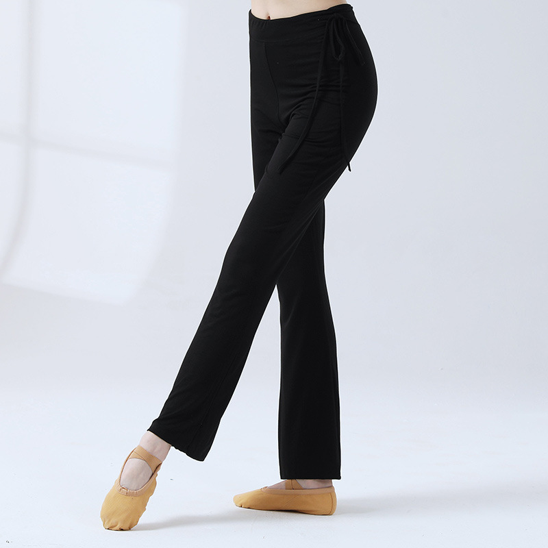 Dance Training Pants Micro-bell-bottomed Pants Women's Modern Classical Dance Training Slim-fit Suit Yoga Dancing Square Dancing Suit