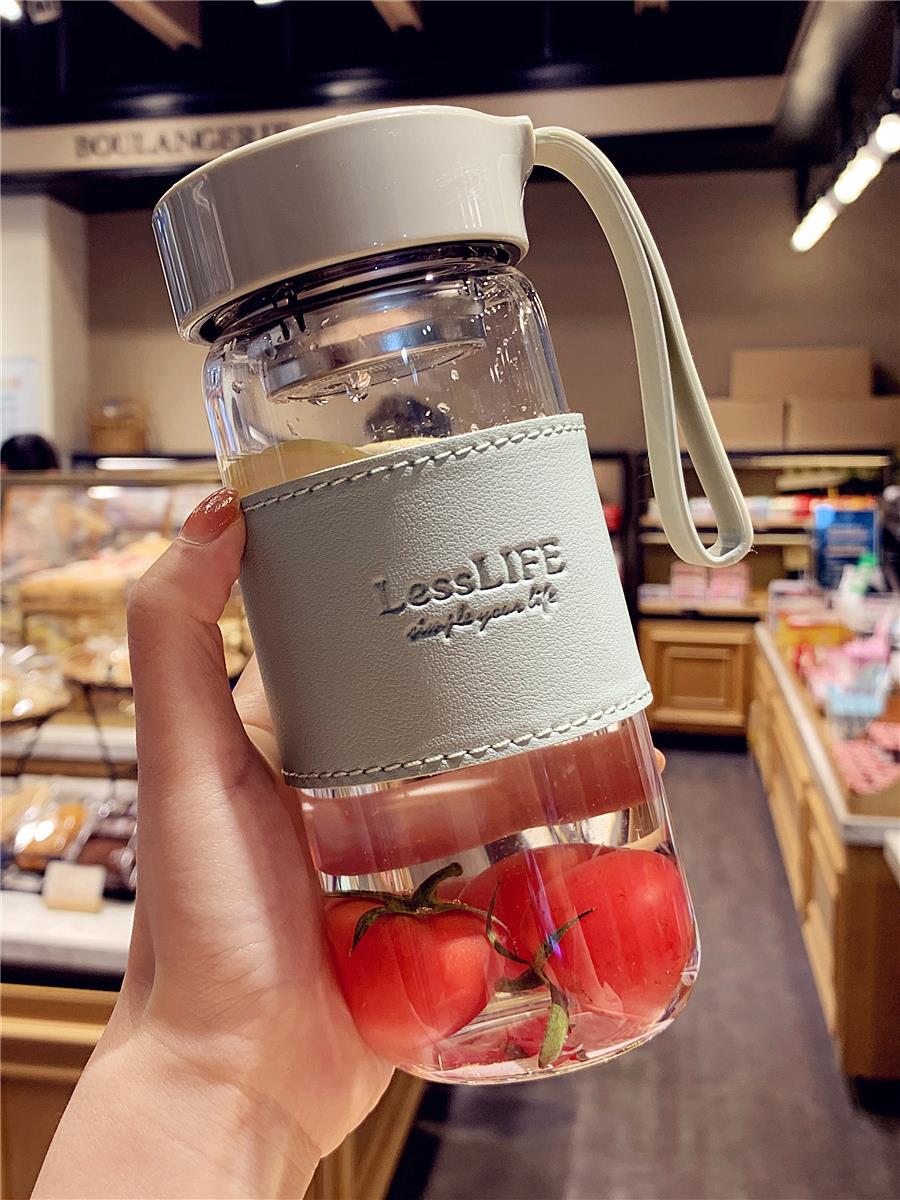 High Color Value Glass High Borosilicate Tropical Tea Break Cup Men's 2022 New Cyber Celebrity Single Layer Water Cup Women's Summer