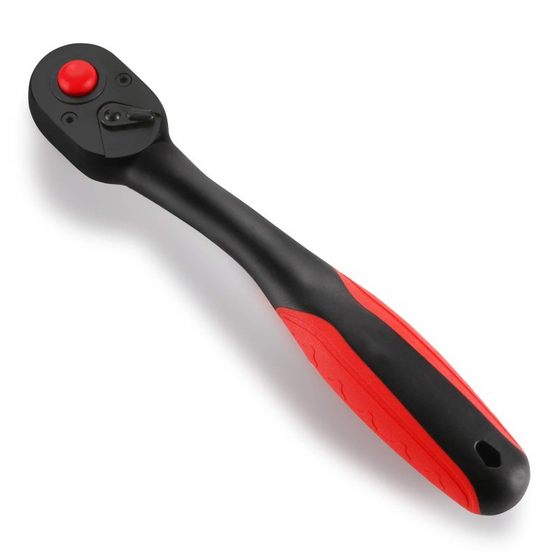 Cross-border hot sale 3-piece 72-tooth curved handle ratchet wrench large, medium and small flying two-way fast socket ratchet wrench