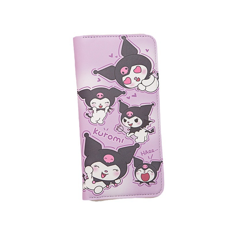 Long Wallet Female Student Cartoon Fresh New Style Large Capacity Mobile Phone Wallet Zipper Card Holder Clutch Storage Bag