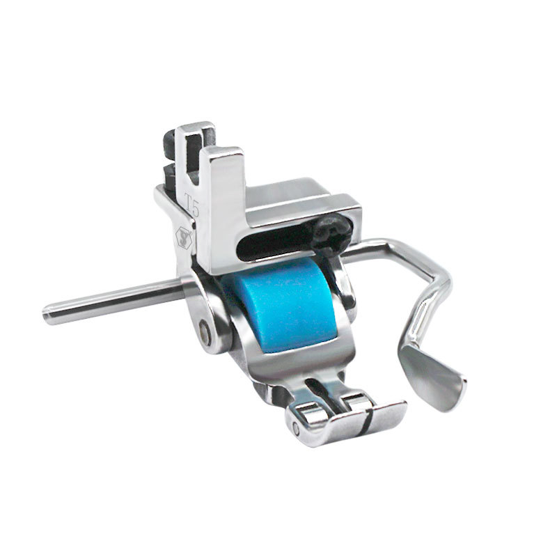 New three-roller five-in-one multi-purpose T5 presser foot flat car left and right unilateral rib pulley presser foot