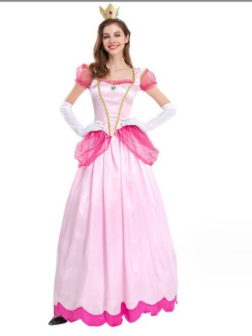 New Mary Biqi princess dress stage costume court party queen dress pink peach blossom princess costume
