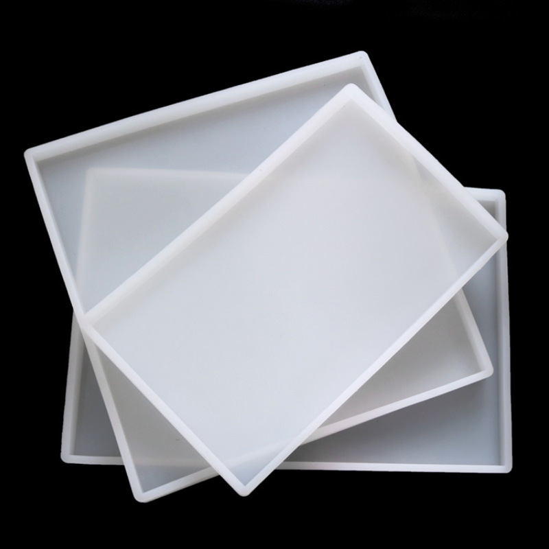 Crystal Gel Dropping Mold Silicone Thickened Large Size Swing Platform Clay Pressing Base Rectangular Square diy Handmade