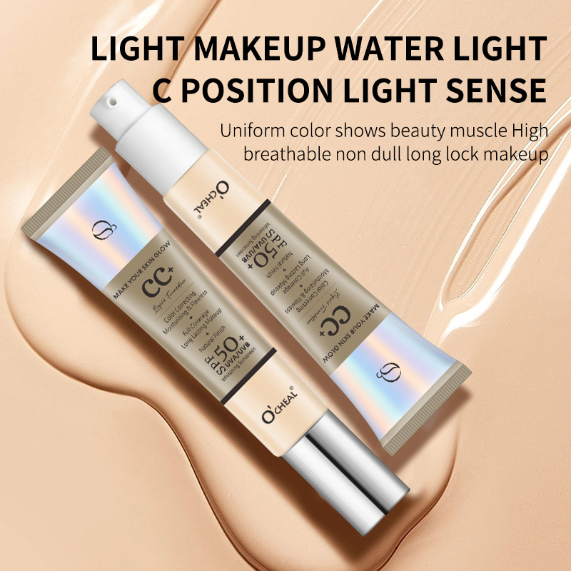 OCHEAL Cross-border Concealer Base Cream Moisturizing Moisturizing and Fixation Foundation Liquid Do Not Take off Makeup Front Cream Moisturizing and Isolating CC Cream