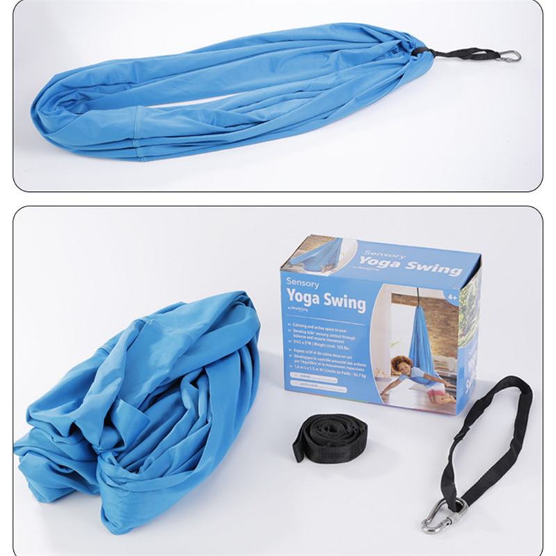 Amazon Hot Selling Children Elastic Hammock Indoor and Outdoor Swing Children Sensory Training Swing Yoga Hammock Wholesale