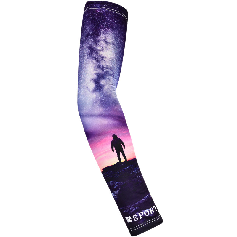 2023 Summer printed ice sleeve Ice Silk sunscreen sleeves wholesale men's fishing driving cycling sports UV protection