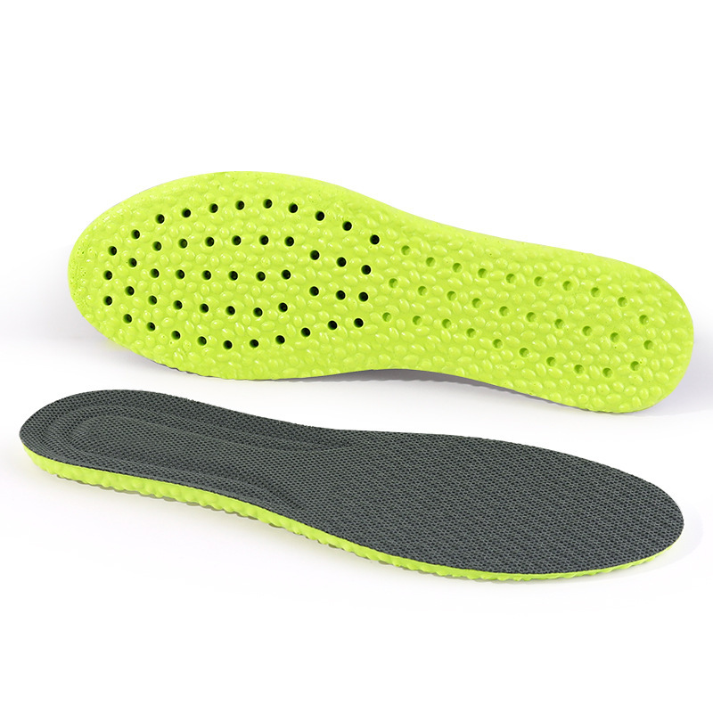 Soft and comfortable sports insole shock absorption breathable Wormwood deodorant insole pu high elastic deodorant insole wholesale